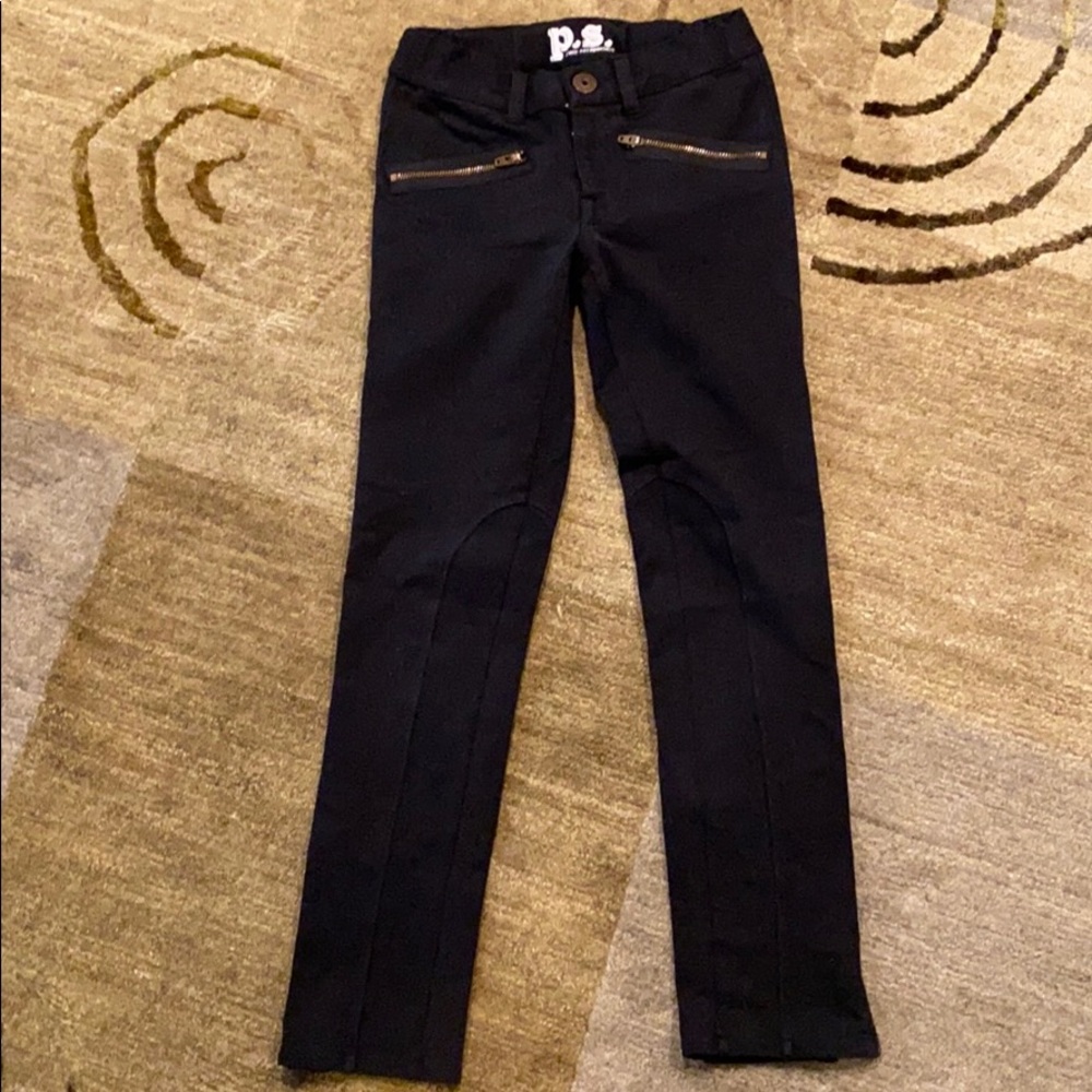 P.S. from Aeropostale Black Zipped Jeggings